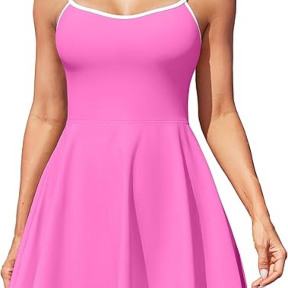 Attraco Dresses & Skirts - Women's Tennis Dress with Shorts Golf Workout Exercise Activewear